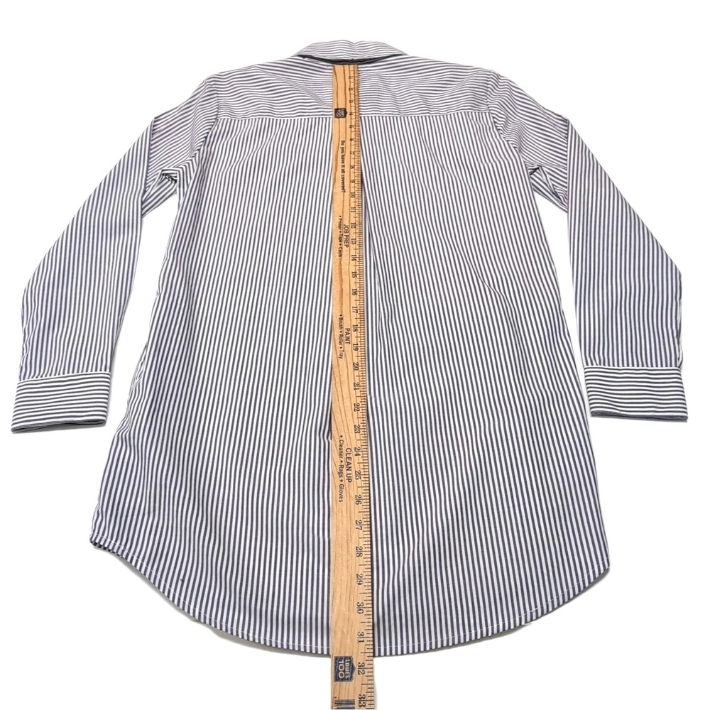 J. McLaughlin Arissa Tunic Dress Sz XS Purple White Striped Long Sleeve NEW NWT - Picture 15 of 16